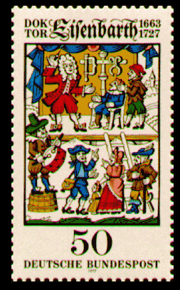 Doktor Eisenbarth Briefmarke 250. Todestag