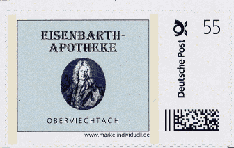 Eisenbarth-Apotheken-Briefmarke